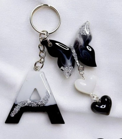 your name customise a to z alphabet keychain for girls keychain for boy resin keychain transparent keychain kitchen